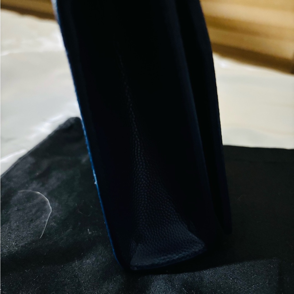 Saint Laurent Blue Wallet with Iconic YSL Logo - Picture 8 of 9